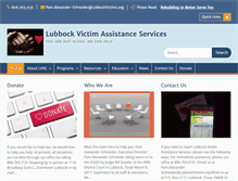 Tablet Screenshot of lubbockvictims.org